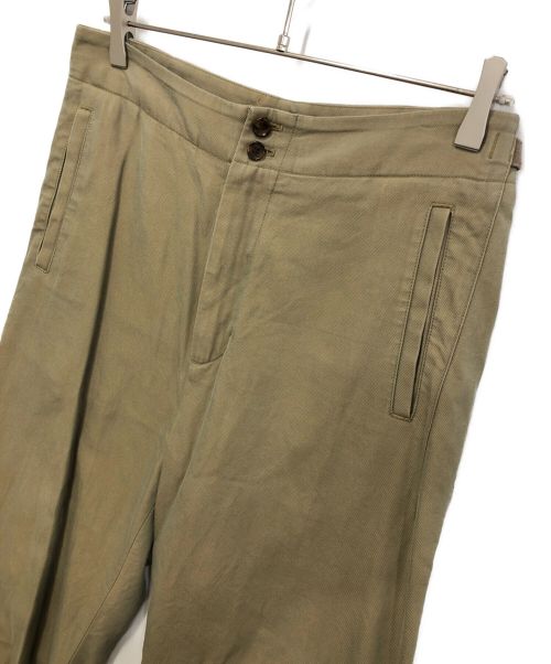 ULTERIOR（アルテリア）ULTERIOR (アルテリア) CHAMBRAY GABARDINE SEEMLESS TROUSERS ブラウン サイズ:3の古着・服飾アイテム