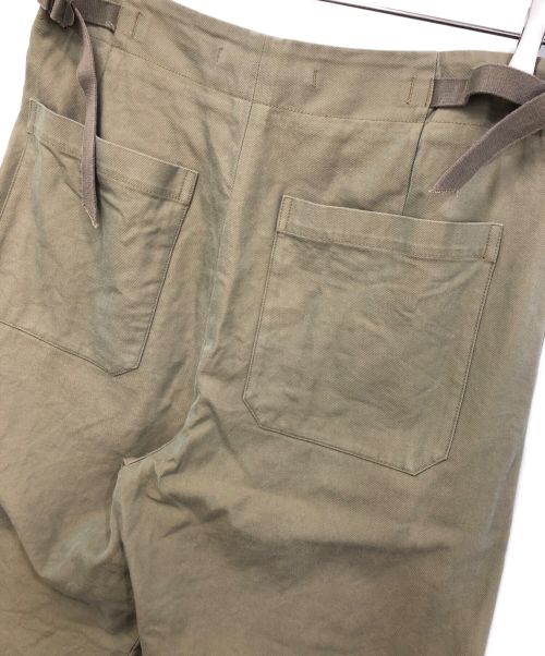 ULTERIOR（アルテリア）ULTERIOR (アルテリア) CHAMBRAY GABARDINE SEEMLESS TROUSERS ブラウン サイズ:3の古着・服飾アイテム