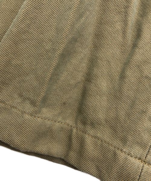 ULTERIOR（アルテリア）ULTERIOR (アルテリア) CHAMBRAY GABARDINE SEEMLESS TROUSERS ブラウン サイズ:3の古着・服飾アイテム