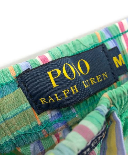 POLO RALPH LAUREN（ポロ・ラルフローレン）POLO RALPH LAUREN (ポロ・ラルフローレン) パジャマチェックパンツ イエロー サイズ:Mの古着・服飾アイテム
