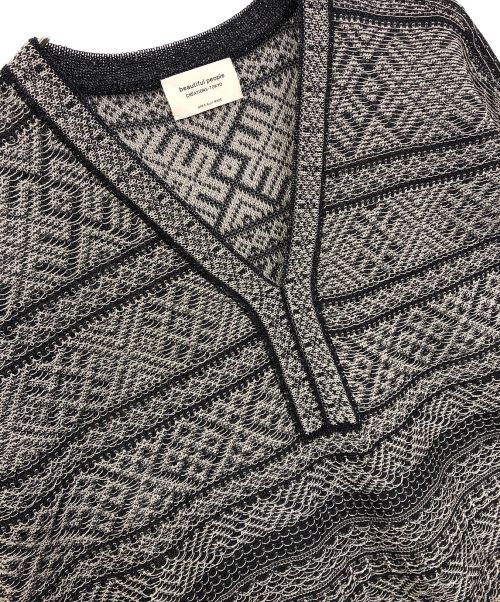 beautiful people（ビューティフルピープル）beautiful people (ビューティフルピープル) ニットワンピース ブラック サイズ:36の古着・服飾アイテム