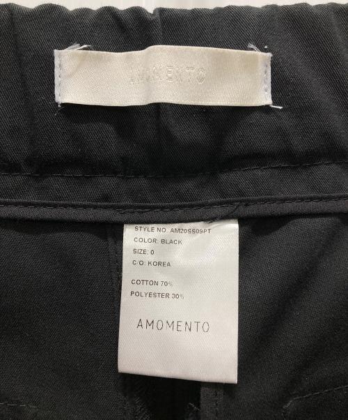 AMOMENTO（アモーメント）AMOMENTO (アモーメント) ギャルソンパンツ ブラックの古着・服飾アイテム
