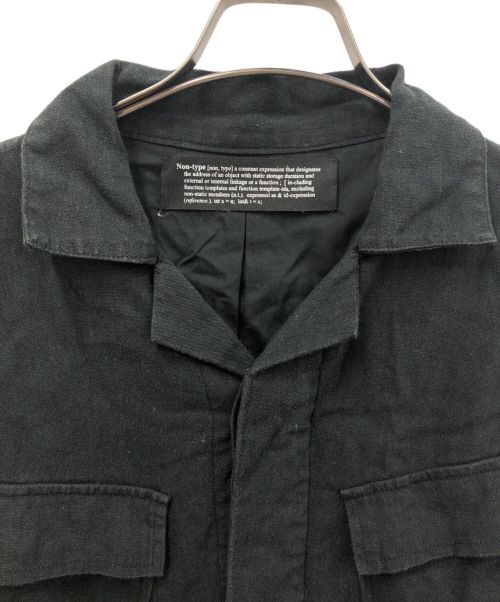 Non-type（ノンタイプ）Non-type (ノンタイプ) リネン混シャツ ブラック サイズ:Mの古着・服飾アイテム