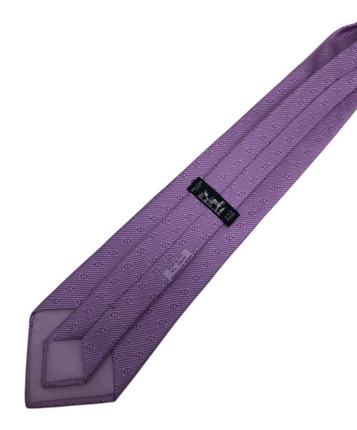 HERMES（エルメス）HERMES (エルメス) ネクタイ パープル サイズ:サイズ表記なしの古着・服飾アイテム