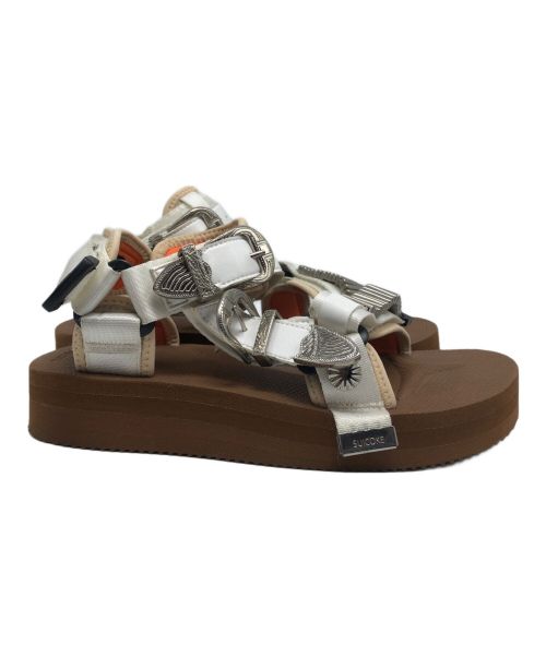 suicoke（スイコック）suicoke (スイコック) TOGA (トーガ) メタルサンダル ホワイト サイズ:24ｃｍの古着・服飾アイテム