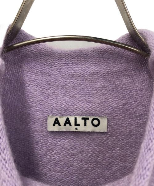 AALTO（アールト）AALTO (アールト) ウールブレンドニット パープル サイズ:36の古着・服飾アイテム