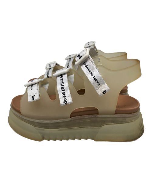 beautiful people（ビューティフルピープル）beautiful people (ビューティフルピープル) UNITED TOKYO (ユナイテッドトーキョー) サンダル ベージュ サイズ:3の古着・服飾アイテム