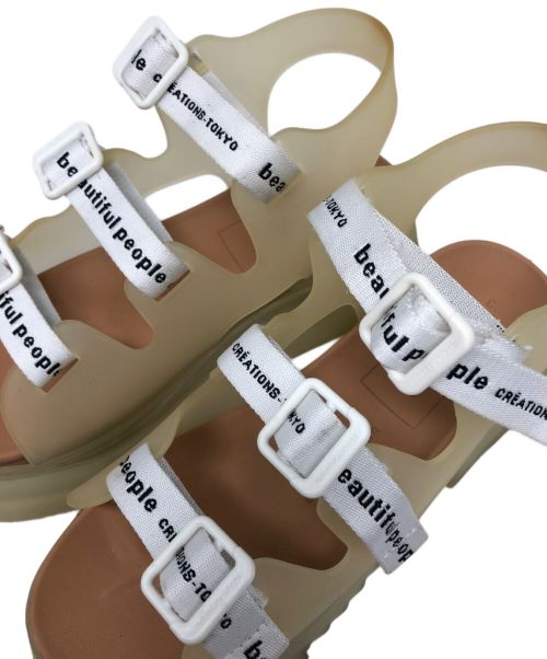 beautiful people（ビューティフルピープル）beautiful people (ビューティフルピープル) UNITED TOKYO (ユナイテッドトーキョー) サンダル ベージュ サイズ:3の古着・服飾アイテム