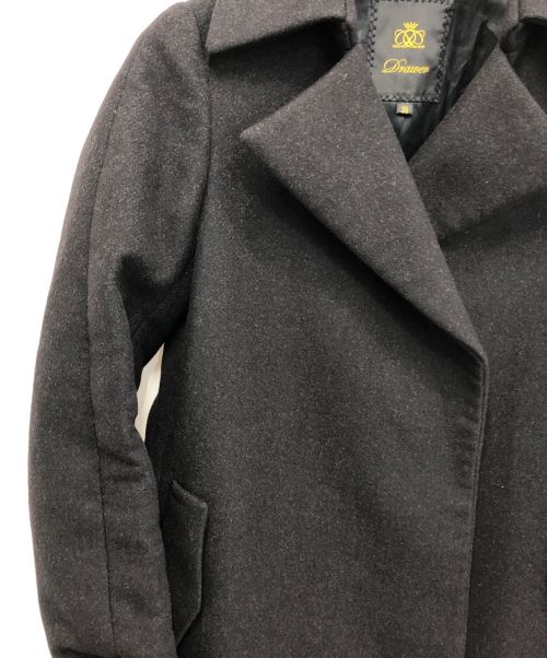 DRAWER（ドゥロワー）DRAWER (ドゥロワー) コート ブラック サイズ:36の古着・服飾アイテム
