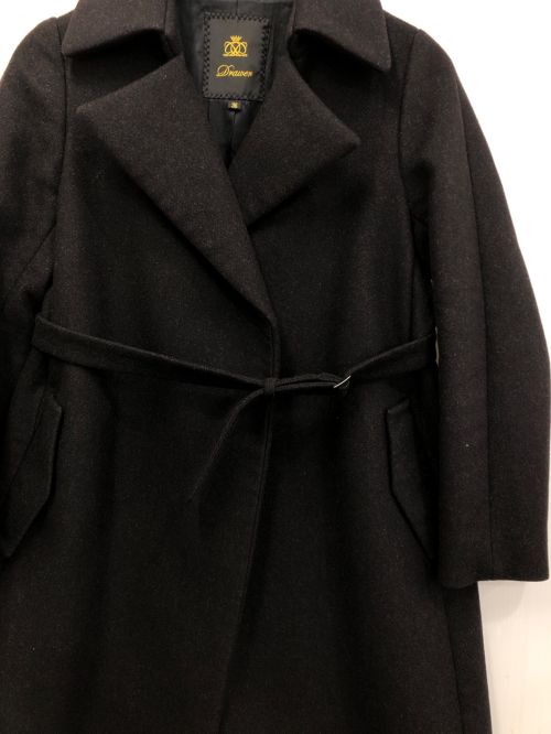 DRAWER（ドゥロワー）DRAWER (ドゥロワー) コート ブラック サイズ:36の古着・服飾アイテム