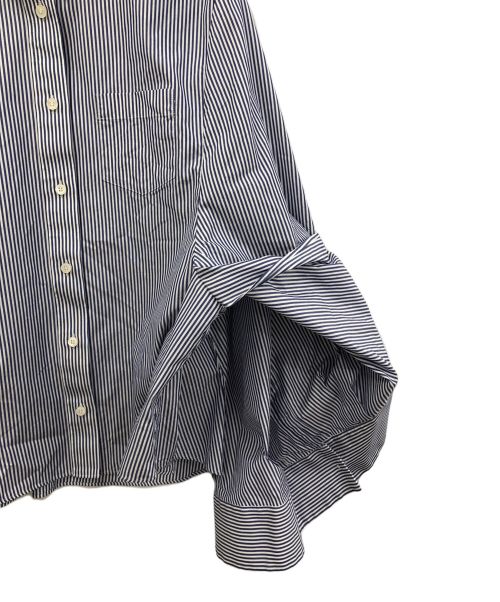 sacai（サカイ）sacai (サカイ) Cotton Poplin Cape Shirts ブルー サイズ:1の古着・服飾アイテム