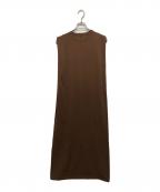 formeフォルメ）の古着「UVカットノースリーブワンピース」｜ブラウン