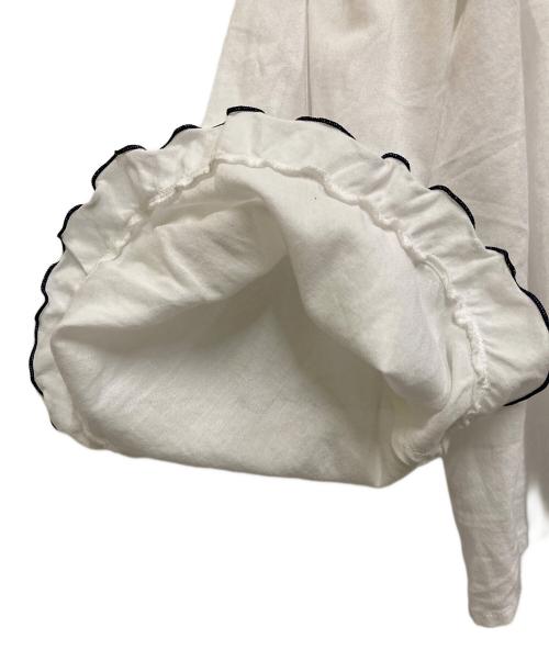 IENA（イエナ）IENA (イエナ) コットンドビー フリル ブラウス ホワイト サイズ:SIZE M (38)の古着・服飾アイテム
