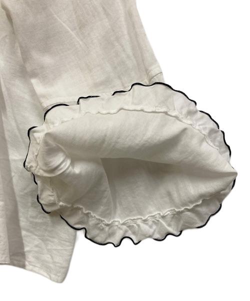 IENA（イエナ）IENA (イエナ) コットンドビー フリル ブラウス ホワイト サイズ:SIZE M (38)の古着・服飾アイテム