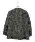 Rie miller (リエ ミラー) クルーネックフリンジジャケット ブラック サイズ:38：7000円