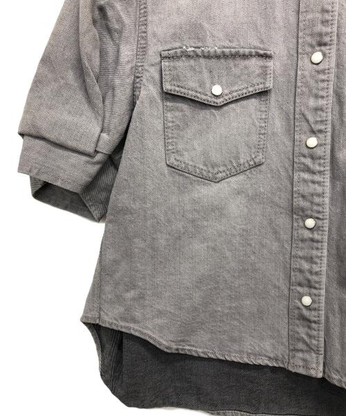 sacai（サカイ）sacai (サカイ) Denim Shirt グレー サイズ:1の古着・服飾アイテム