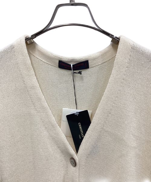 CHRISTIAN AUJARD（クリスチャン・オジャール）CHRISTIAN AUJARD (クリスチャン・オジャール) ニットベスト アイボリー サイズ:9T 未使用品の古着・服飾アイテム