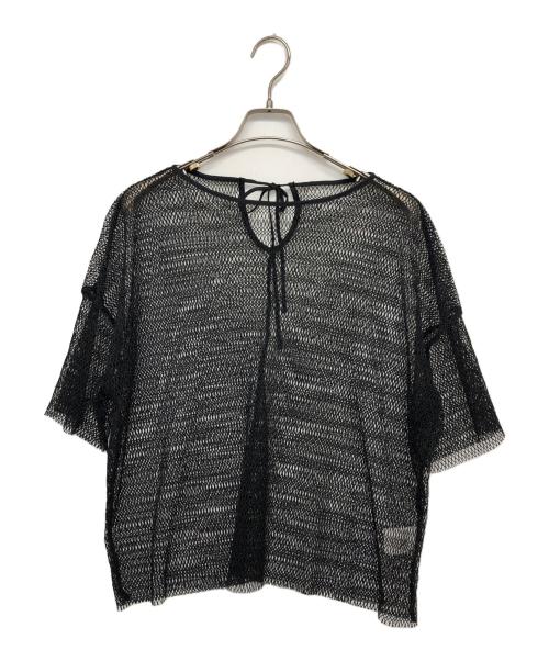 RAY BEAMS（レイ ビームス）RAY BEAMS (レイ ビームス) ミックス メッシュ バックリボン Tシャツ ブラック サイズ:FREE 未使用品の古着・服飾アイテム