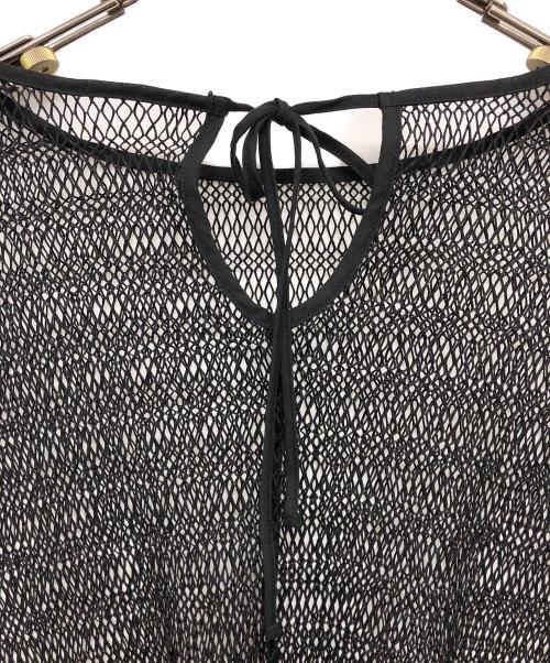 RAY BEAMS（レイ ビームス）RAY BEAMS (レイ ビームス) ミックス メッシュ バックリボン Tシャツ ブラック サイズ:FREE 未使用品の古着・服飾アイテム