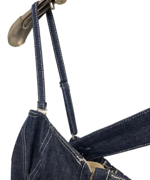 CASA FLINE（カーサフライン）CASA FLINE (カーサフライン) フロントホックデニムロングワンピース インディゴ サイズ:Fの古着・服飾アイテム