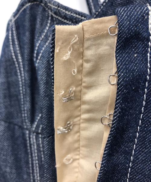 CASA FLINE（カーサフライン）CASA FLINE (カーサフライン) フロントホックデニムロングワンピース インディゴ サイズ:Fの古着・服飾アイテム