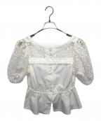 rosy monsterロージーモンスター）の古着「ブラウス」｜ホワイト