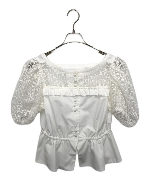 rosy monster（ロージーモンスター）rosy monster (ロージーモンスター) ブラウス ホワイト サイズ:Fの古着・服飾アイテム