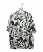 ALOHA RUGアロハラグ）の古着「柄シャツ」｜ホワイト×グリーン