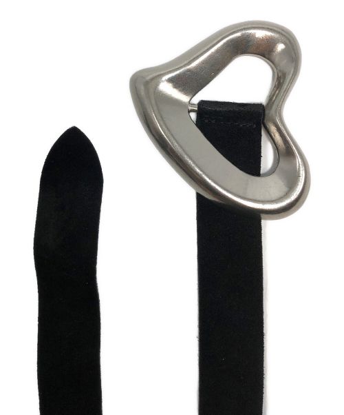 SEA（シー）SEA (シー) BIG HEART SUEDE BELT ブラック 未使用品の古着・服飾アイテム