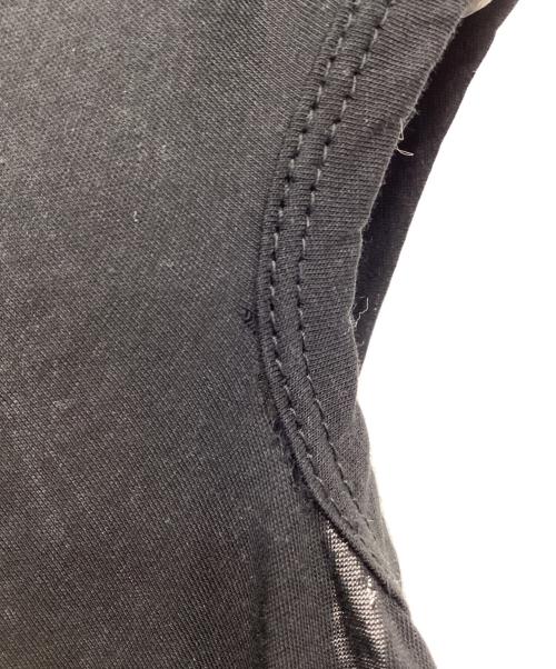 JUNYA WATANABE COMME des GARCONS（(ジュンヤワタナベ コムデギャルソン）JUNYA WATANABE COMME des GARCONS ((ジュンヤワタナベ コムデギャルソン) ドレープアシンメトリーノースリーブカットソー ブラック サイズ:Sの古着・服飾アイテム