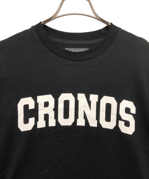 CRONOS（クロノス）CRONOS (クロノス) FRONT LOGO OVERSIZE T-SHIRT ブラック サイズ:Mの古着・服飾アイテム