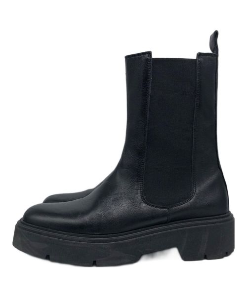 CORSO ROMA 9（コルソローマノーヴェ）CORSO ROMA 9 (コルソローマノーヴェ) サイドゴアブーツ ブラック サイズ:37の古着・服飾アイテム