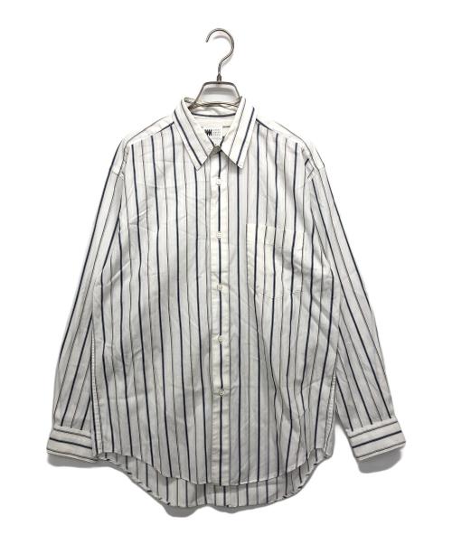 im MIYAKE DESIGN STUDIO（イッセイミヤケデザインスタジオ）im MIYAKE DESIGN STUDIO (イッセイミヤケデザインスタジオ) ストライプシャツ ベージュ サイズ:記載なしの古着・服飾アイテム