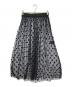 MUVEIL（ミュベール）の古着「ドットチュールスカート」｜ブラック