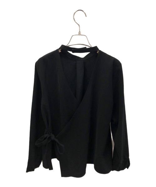 RIM.ARK（リムアーク）RIM.ARK (リムアーク) バックオープンブラウス ブラック サイズ:1の古着・服飾アイテム