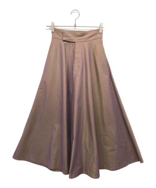 CLANE（クラネ）CLANE (クラネ) CHAMBRAY CIRCULAR SKIRT パープルの古着・服飾アイテム