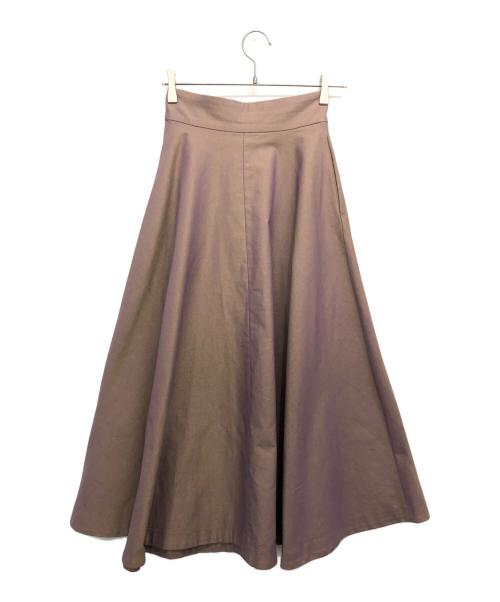 CLANE（クラネ）CLANE (クラネ) CHAMBRAY CIRCULAR SKIRT パープルの古着・服飾アイテム