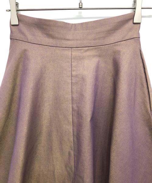 CLANE（クラネ）CLANE (クラネ) CHAMBRAY CIRCULAR SKIRT パープルの古着・服飾アイテム