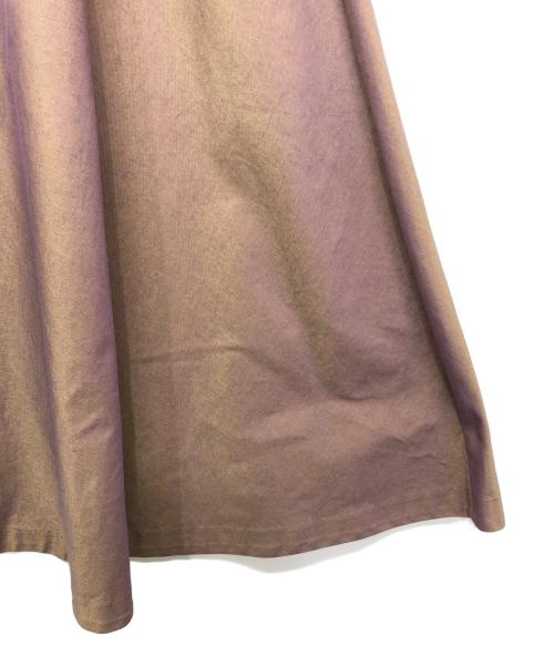CLANE（クラネ）CLANE (クラネ) CHAMBRAY CIRCULAR SKIRT パープルの古着・服飾アイテム