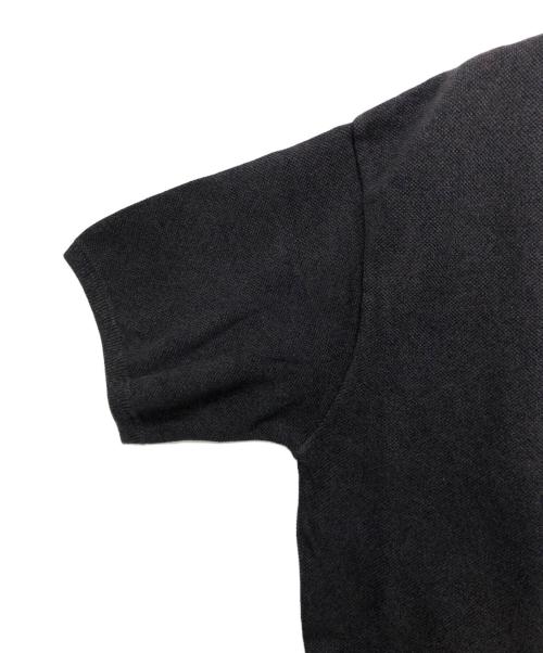 crepuscule（クレプスキュール）crepuscule (クレプスキュール) Light Moss Stitch Polo ブラック サイズ:1の古着・服飾アイテム