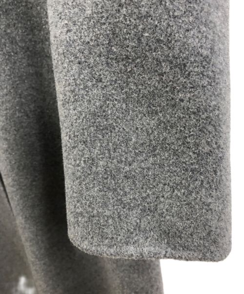 HIROKO BIS（ヒロコビス）HIROKO BIS (ヒロコビス) ボリュームネックリバーコート グレー サイズ:9 未使用品の古着・服飾アイテム