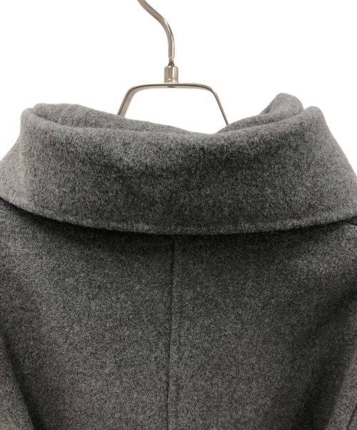 HIROKO BIS（ヒロコビス）HIROKO BIS (ヒロコビス) ボリュームネックリバーコート グレー サイズ:9 未使用品の古着・服飾アイテム