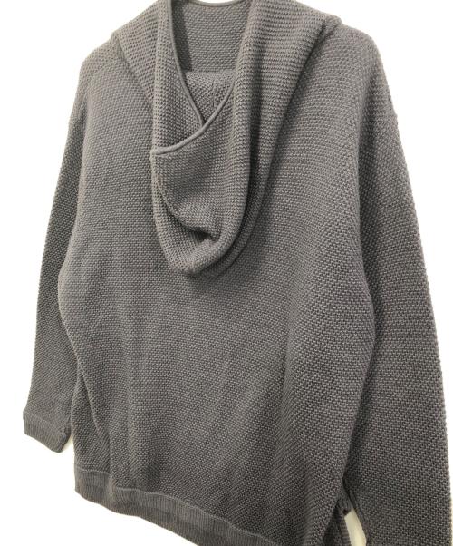 KARASHI（カラシ）KARASHI (カラシ) ニットパーカー グレー サイズ:Fの古着・服飾アイテム