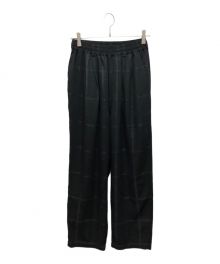 HUF（ハフ）の古着「BARB WIRE PLAID EASY PANT」｜ブラック
