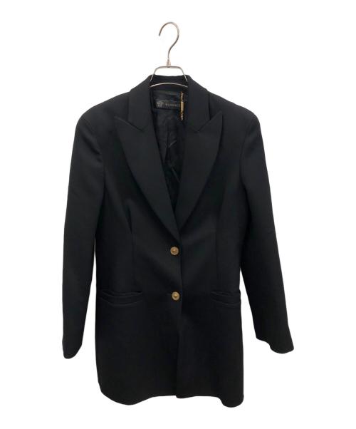 VERSACE（ヴェルサーチェ）VERSACE (ヴェルサーチェ) メデューサ金釦チェスターコート ブラック サイズ:42の古着・服飾アイテム