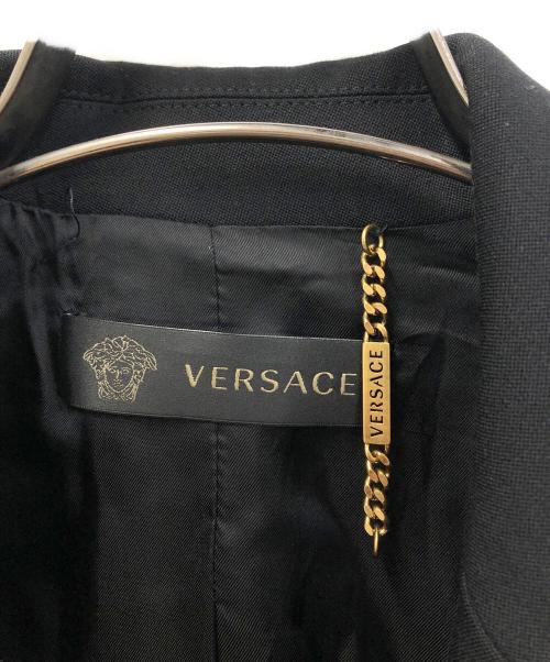 VERSACE（ヴェルサーチェ）VERSACE (ヴェルサーチェ) メデューサ金釦チェスターコート ブラック サイズ:42の古着・服飾アイテム