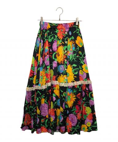 中古・古着通販】GUCCI (グッチ) フラワープリントロングフレア