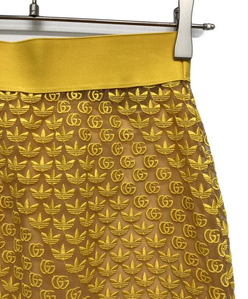 adidas（アディダス）adidas (アディダス) GUCCI (グッチ) GGチュールスカート イエロー サイズ:XSの古着・服飾アイテム
