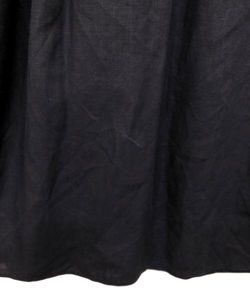 LE GLAZIK（ル グラジック）LE GLAZIK (ル グラジック) ノースリーブリネンワンピース ネイビー サイズ:36の古着・服飾アイテム