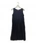 LE GLAZIK（ル グラジック）の古着「ノースリーブリネンワンピース」｜ネイビー